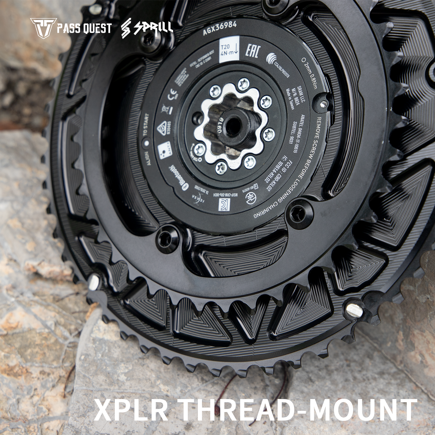 PASS QUEST 2X XPLR thread-mount AXS 12/13s Chianrings