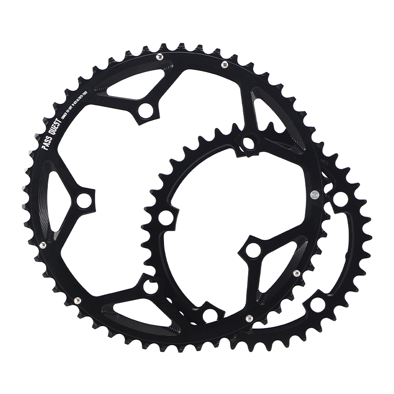 130BCD (5-bolt HOLLOW) 2X Sprocket Round Road Bike Foldable Bicycle 11-12 speed Gravel bike