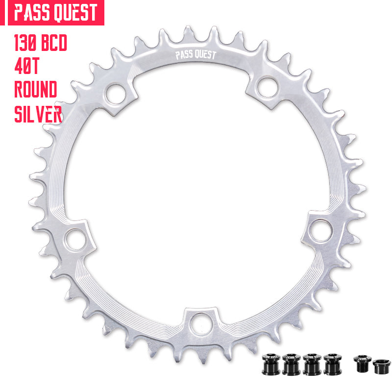 130 BCD (5-bolt) Round Narrow Wide Chainring