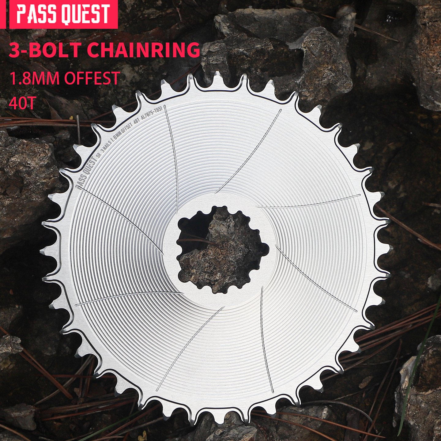 SRAM 3 Bolt (1.8mm offset ) GRAVEL/ROAD Narrow Wide Chainring 42-48T