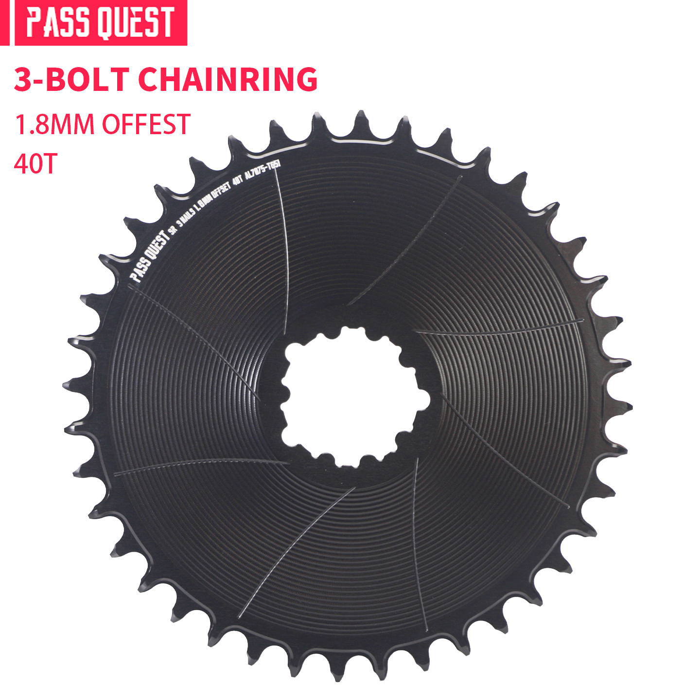 SRAM 3 Bolt (1.8mm offset ) GRAVEL/ROAD Narrow Wide Chainring 42-48T