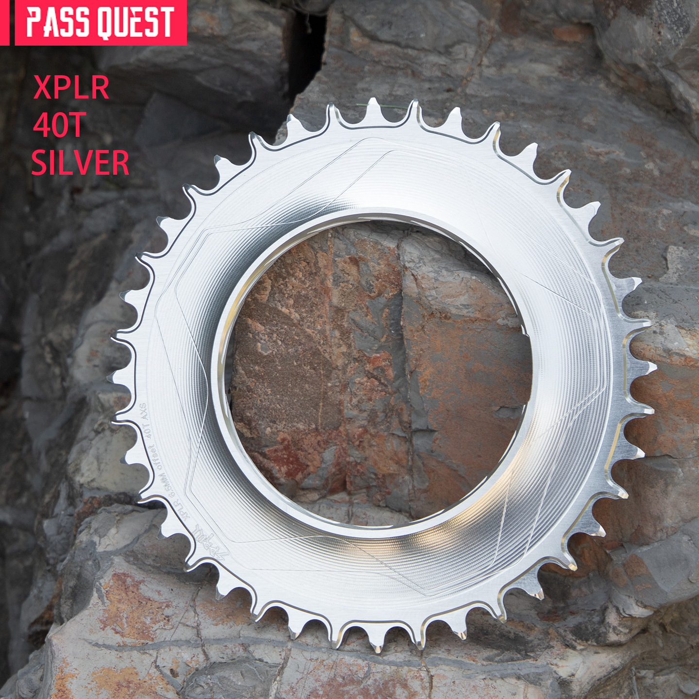 PASS QUEST Direct-Mount Threaded Chainring for SRAM XPLR AXS (12/13-Speed) – Narrow-Wide Profile (30-62T)