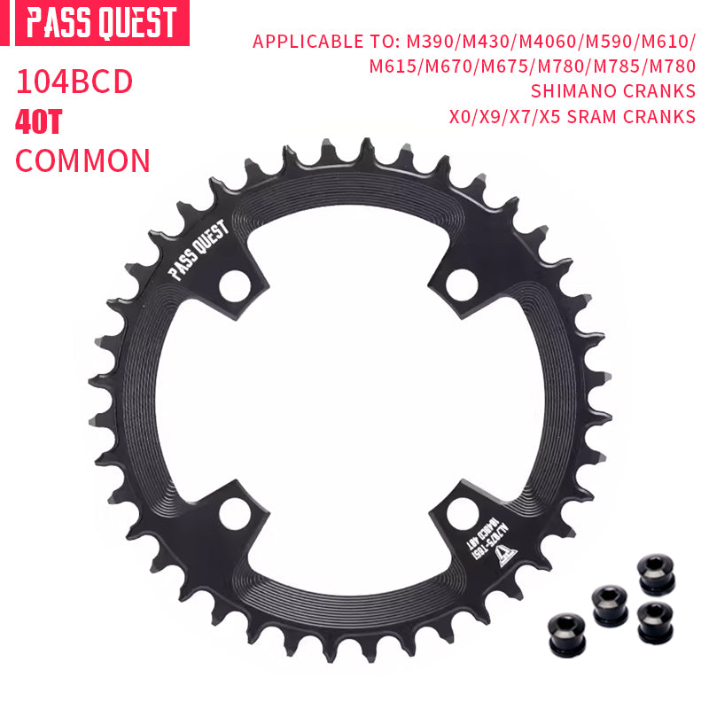 104BCD Round Narrow Wide Chainring