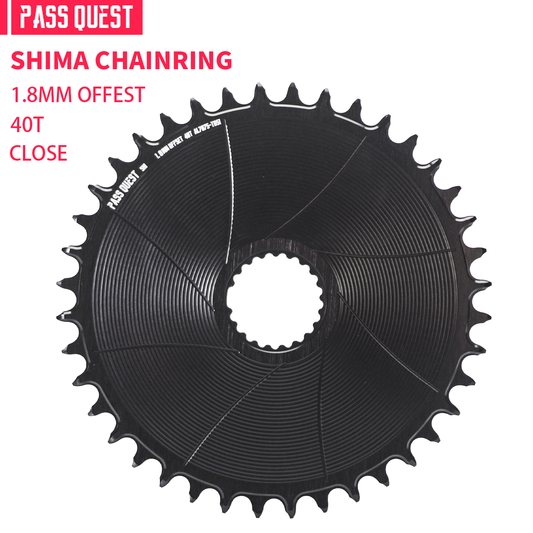 SHIMANO (1.8mm inward/outward offset) GRAVEL/ROAD narrow wide chainring 40-48T