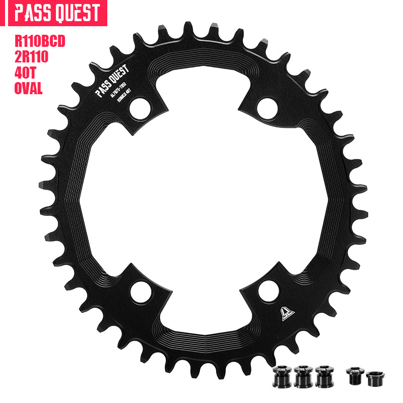 R110BCD (4-bolt ) Oval Narrow Wide Chainring