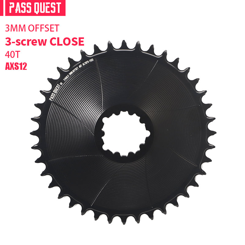 SRAM GXP/DUB ( 3mm offset) GRAVEL/ROAD Narrow Wide Chainring 40-56T AXS