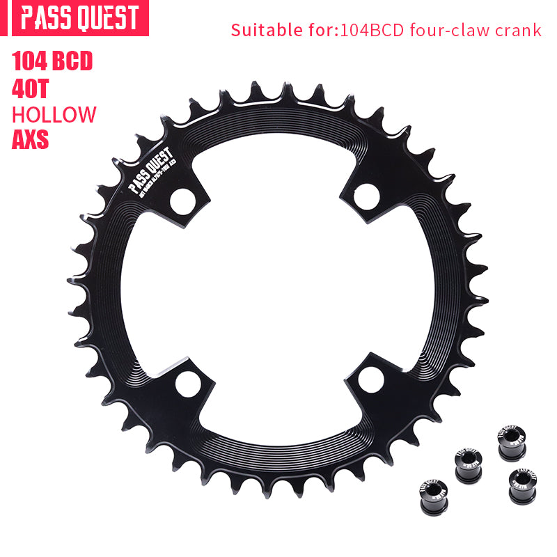 104BCD AXS Round Narrow Wide Chainring