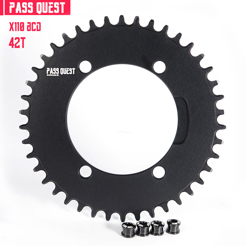 SHIMANO X110BCD (4-bolt AERO)  Round Narrow Wide Chainring
