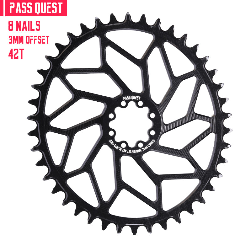 FORCE 8-Peg (3mm offset) Direct Mount Crank Oval XX SL Narrow Wide Chainring