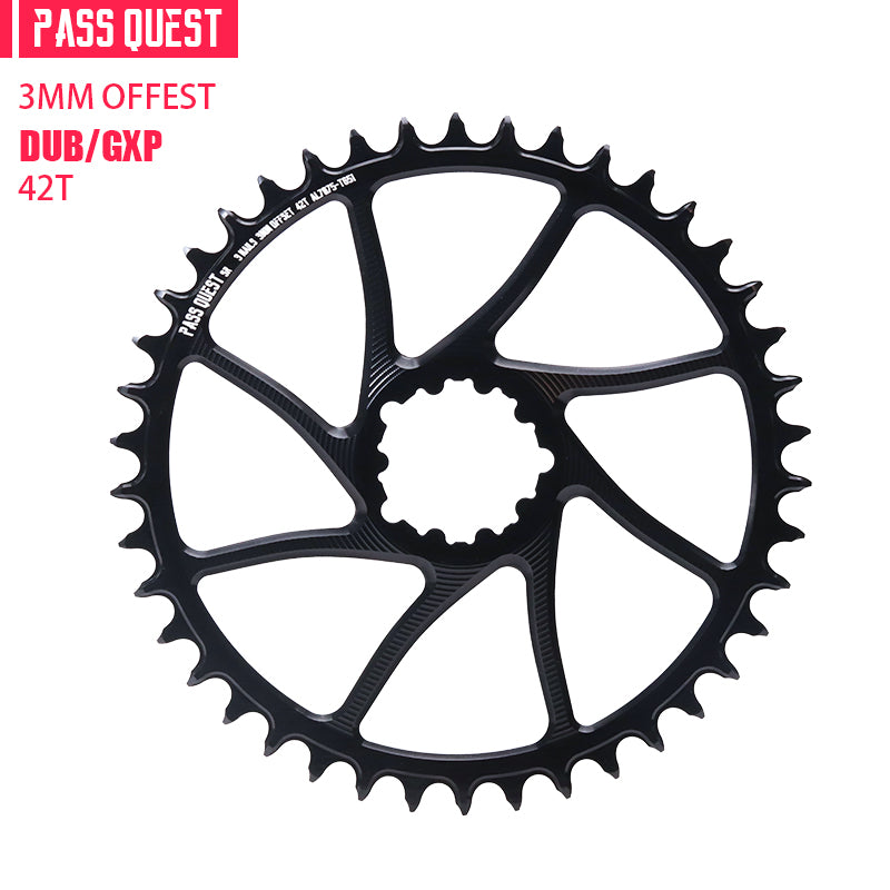 SRAM GXP/DUB ( 3mm offset) MOUNTAIN/GRAVEL/ROAD Narrow Wide Chainring