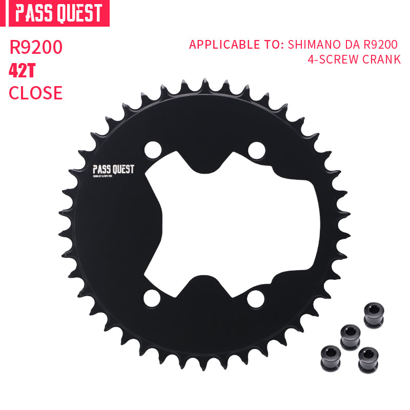 SHIMANO 110BCD R9200 R8100  (4-bolt AERO) Completely closed Round Narrow Wide Chainring
