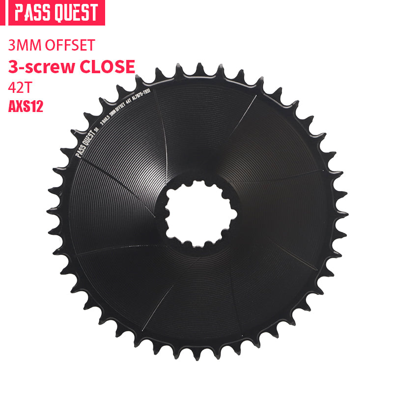 SRAM GXP/DUB ( 3mm offset) GRAVEL/ROAD Narrow Wide Chainring 40-56T AXS