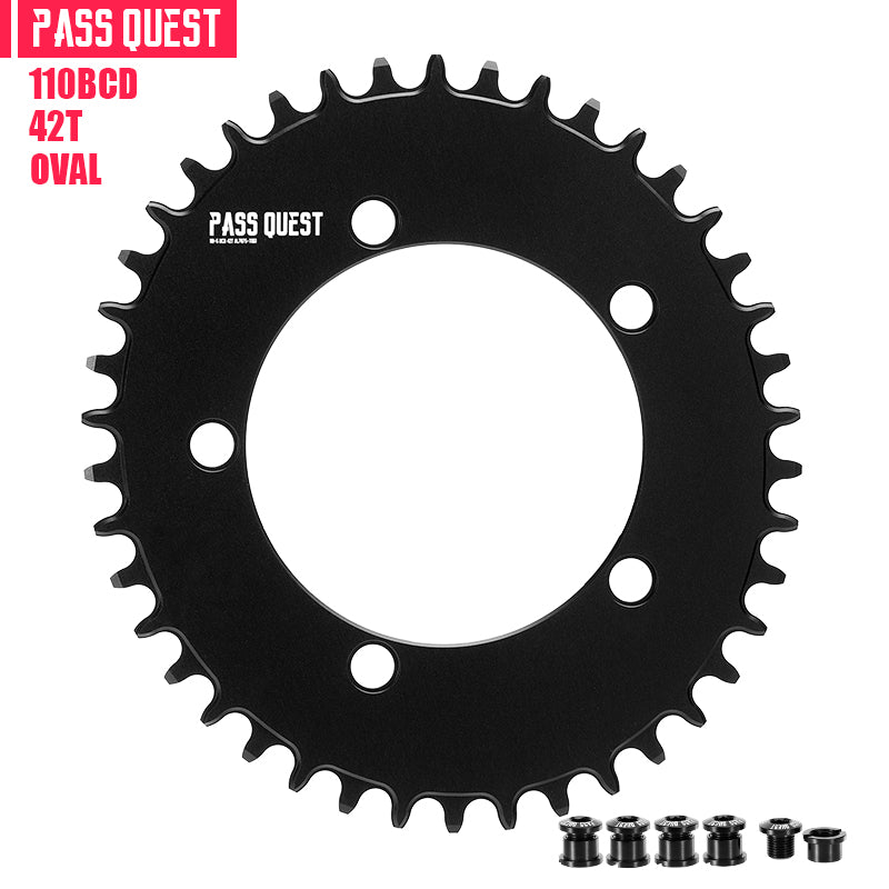 110BCD (5-bolt AERO) Oval Road Bike Fold Bike Narrow Wide Chainring