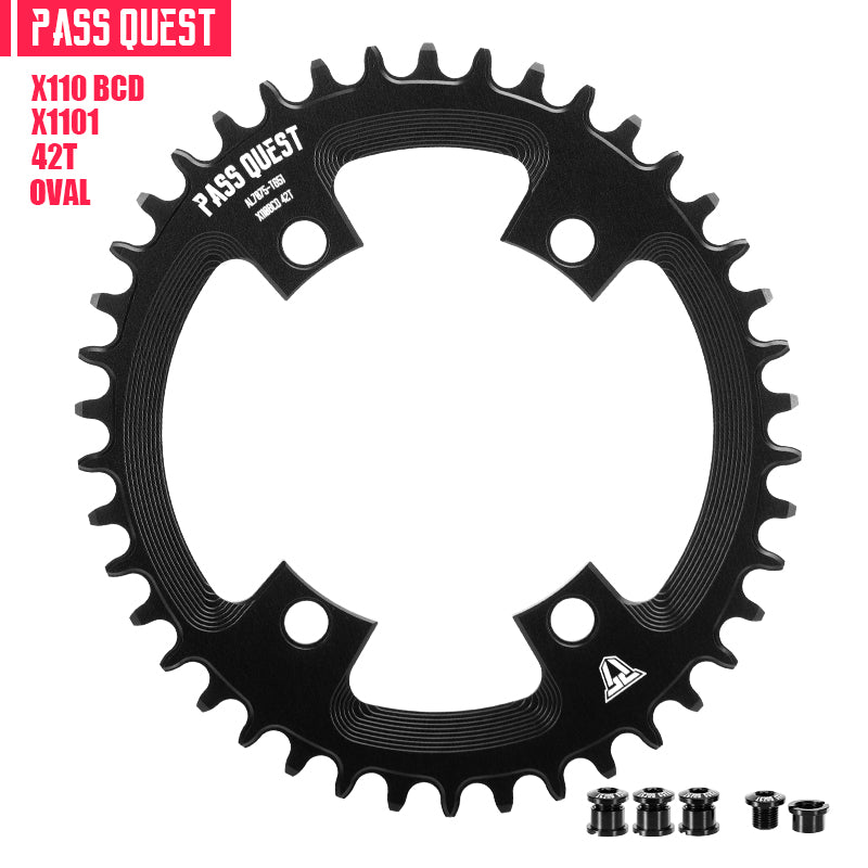 SHIMANO X110 BCD (4-bolt) Oval narrow wide chainring
