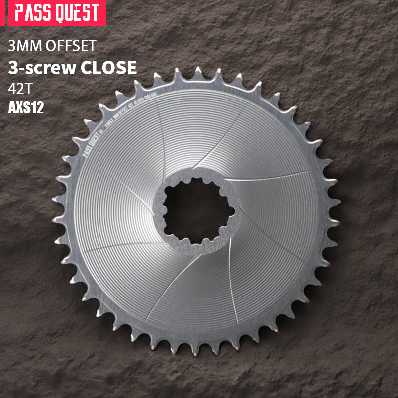 SRAM GXP/DUB ( 3mm offset) GRAVEL/ROAD Narrow Wide Chainring 40-56T AXS