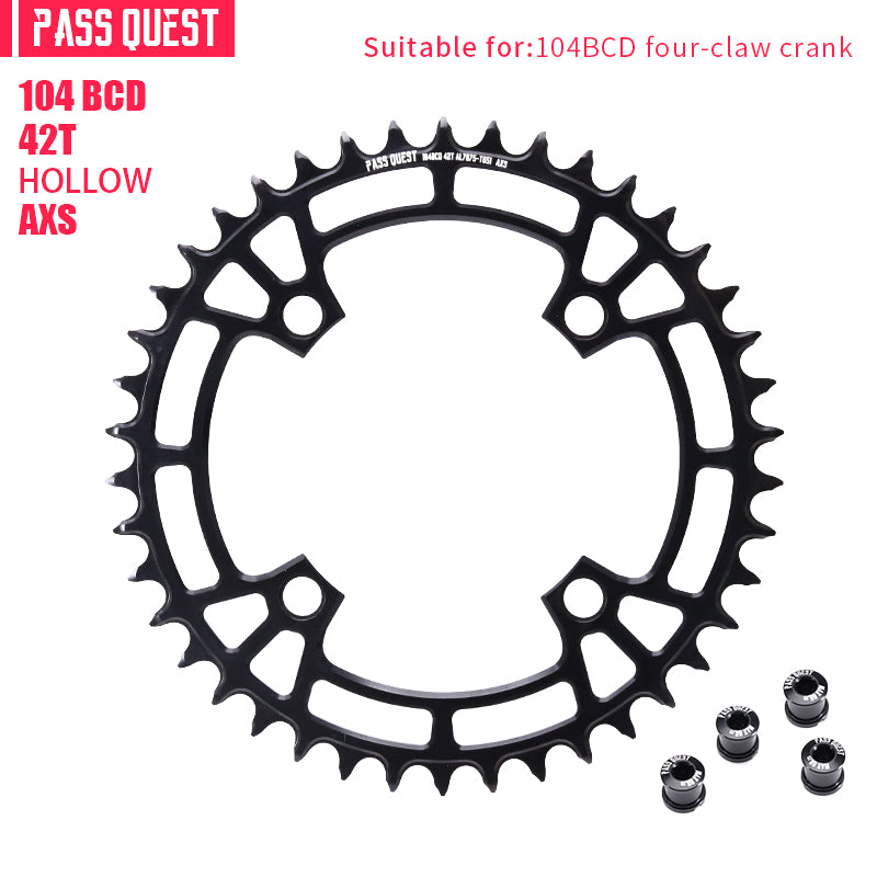 104BCD AXS Round Narrow Wide Chainring