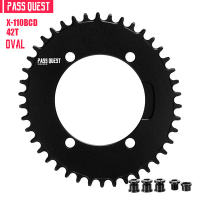 SHIMANO X110BCD (4-bolt AERO) Oval Narrow Wide Chainring