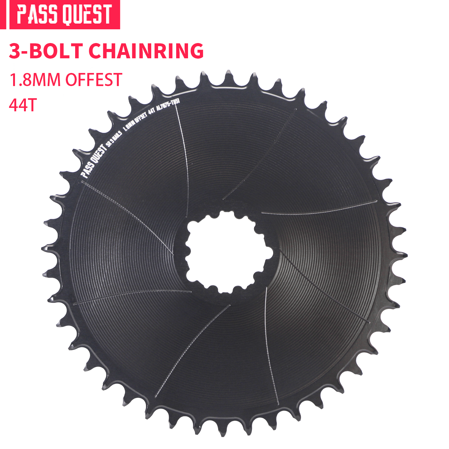 SRAM 3 Bolt (1.8mm offset ) GRAVEL/ROAD Narrow Wide Chainring 42-48T
