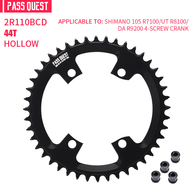 SHIMANO 110BCD R9200 R8100 R7100 (4-bolt Hollow) Round Narrow Wide Chainring