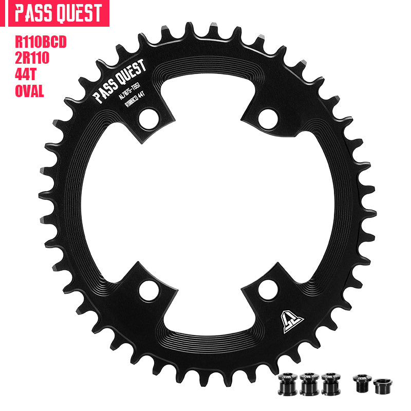 R110BCD (4-bolt ) Oval Narrow Wide Chainring