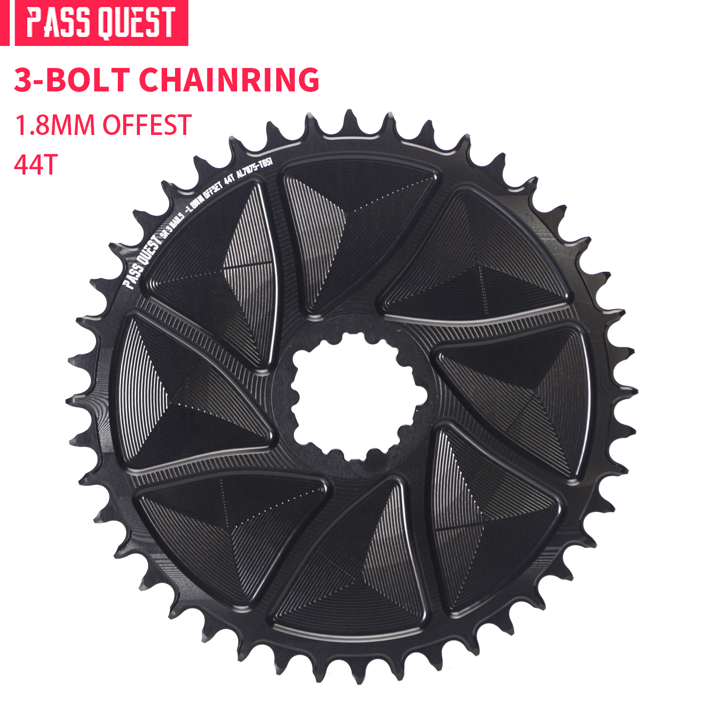 SRAM 3 Bolt (1.8mm offset ) GRAVEL/ROAD Narrow Wide Chainring 42-48T