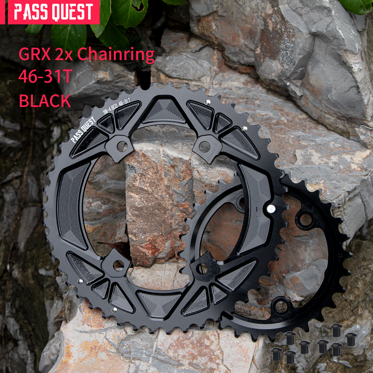 SHIMANO 2X GRX 110BCD Sprocket Crankshaft set Gravel bike 11-12S