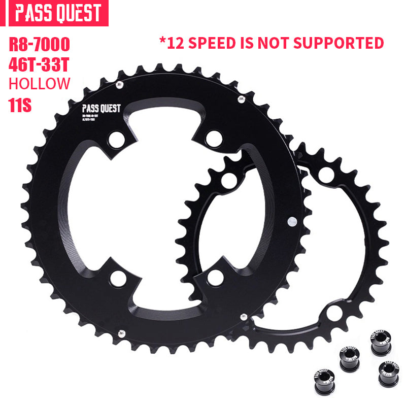 SHIMANO R110BCD 2X R800 R7000 Sprocket AERO Round Road bike Gravel bike 12S