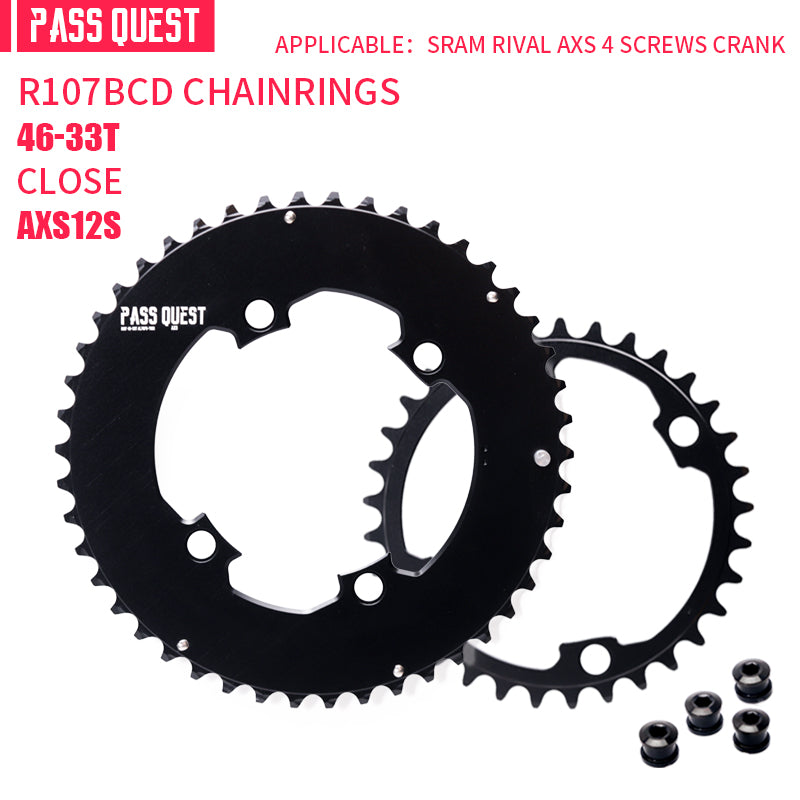 SRAM RIVAL 107BCD 2X Sprocket AERO Road bike Gravel bike