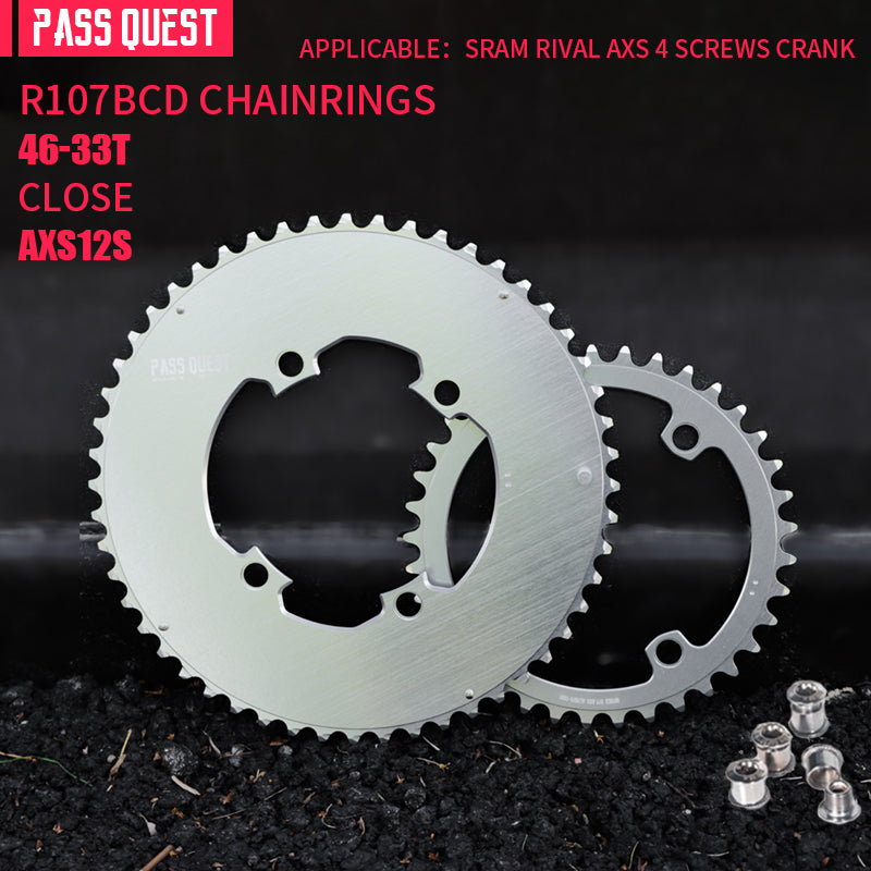 SRAM RIVAL 107BCD 2X Sprocket AERO Road bike Gravel bike