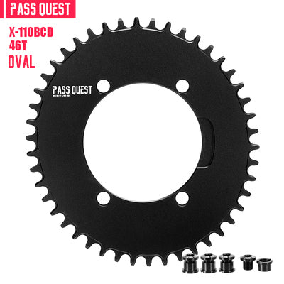 SHIMANO X110BCD (4-bolt AERO) Oval Narrow Wide Chainring