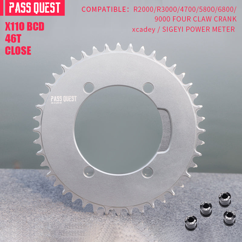 SHIMANO X110BCD (4-bolt AERO)  Round Narrow Wide Chainring