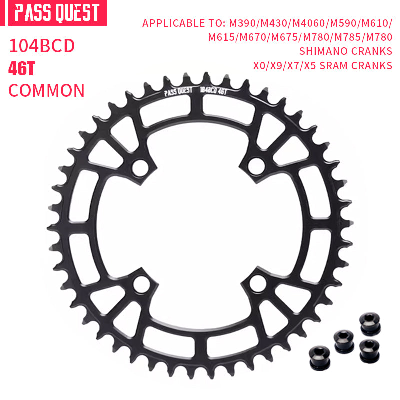 104BCD Round Narrow Wide Chainring