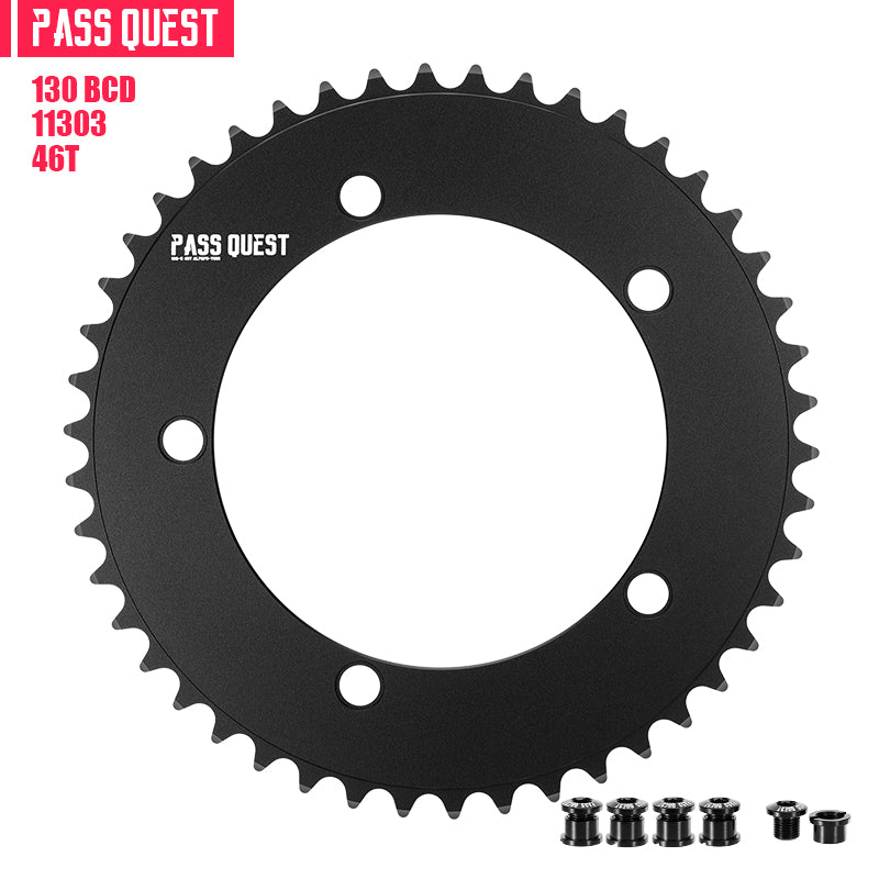 130 BCD (5-bolt AERO) Round Track Chainring Fixed Gear