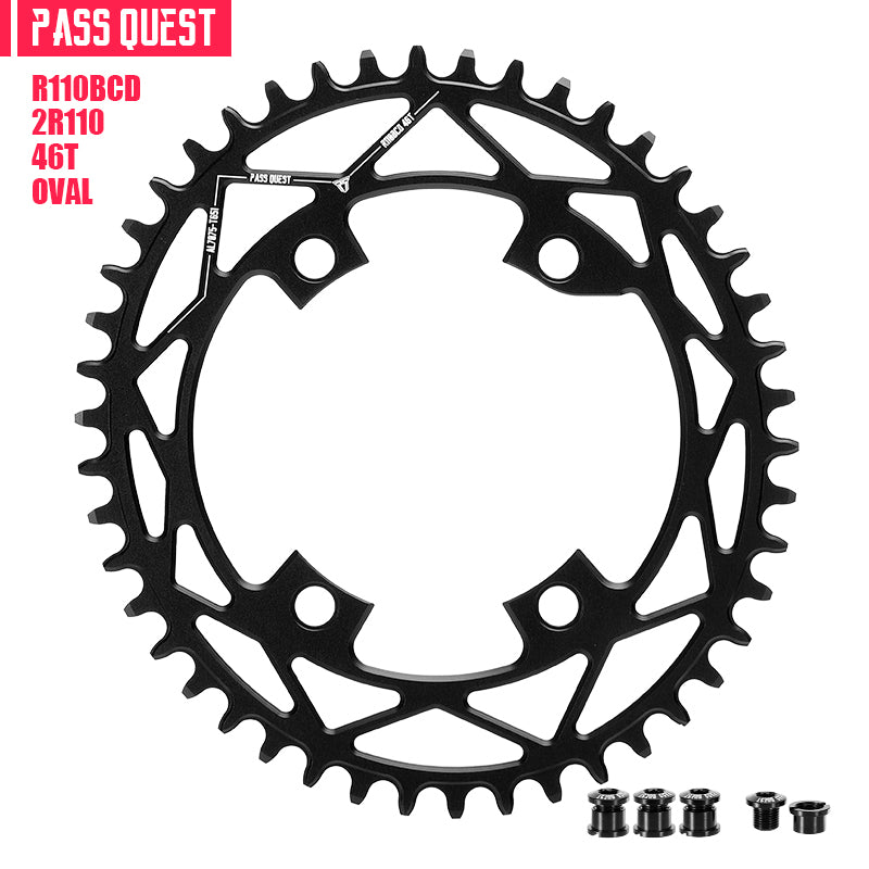 R110BCD (4-bolt ) Oval Narrow Wide Chainring