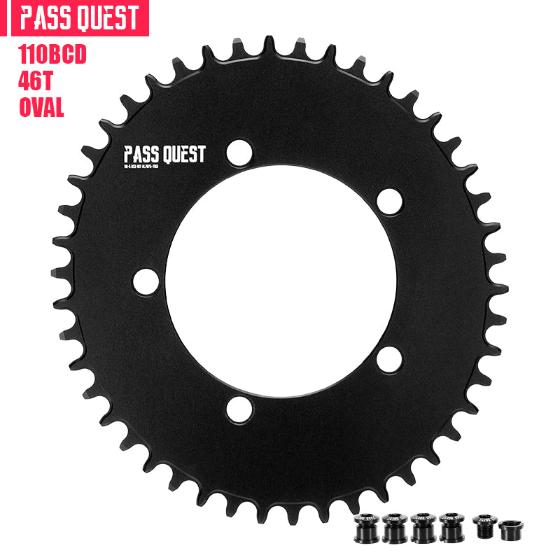 110BCD (5-bolt AERO) Oval Road Bike Fold Bike Narrow Wide Chainring