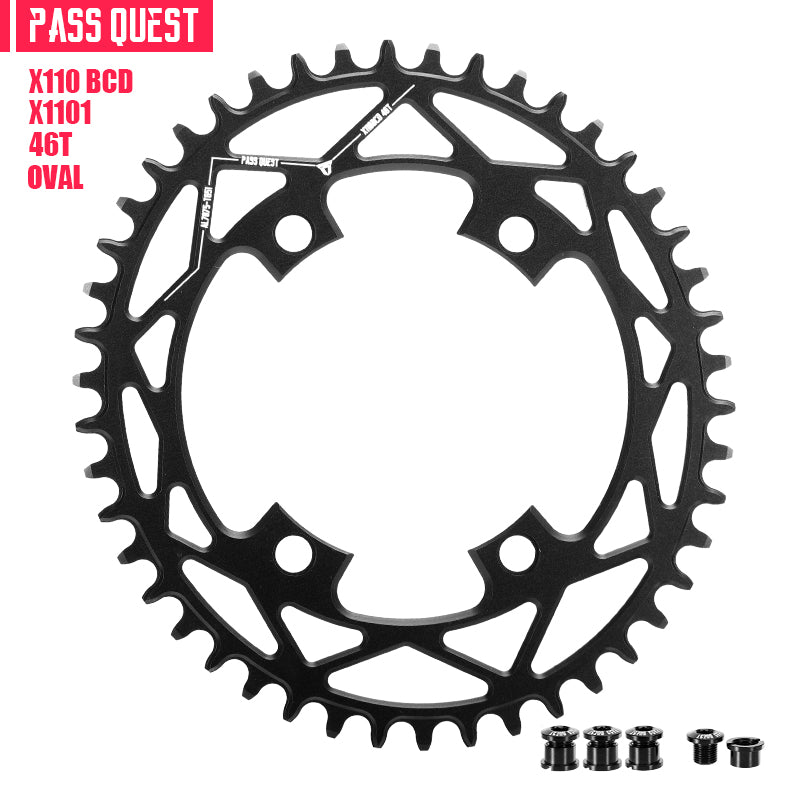 SHIMANO X110 BCD (4-bolt) Oval narrow wide chainring