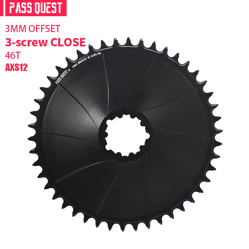 SRAM GXP/DUB ( 3mm offset) GRAVEL/ROAD Narrow Wide Chainring 40-56T AXS
