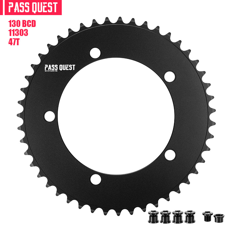 130 BCD (5-bolt AERO) Round Track Chainring Fixed Gear