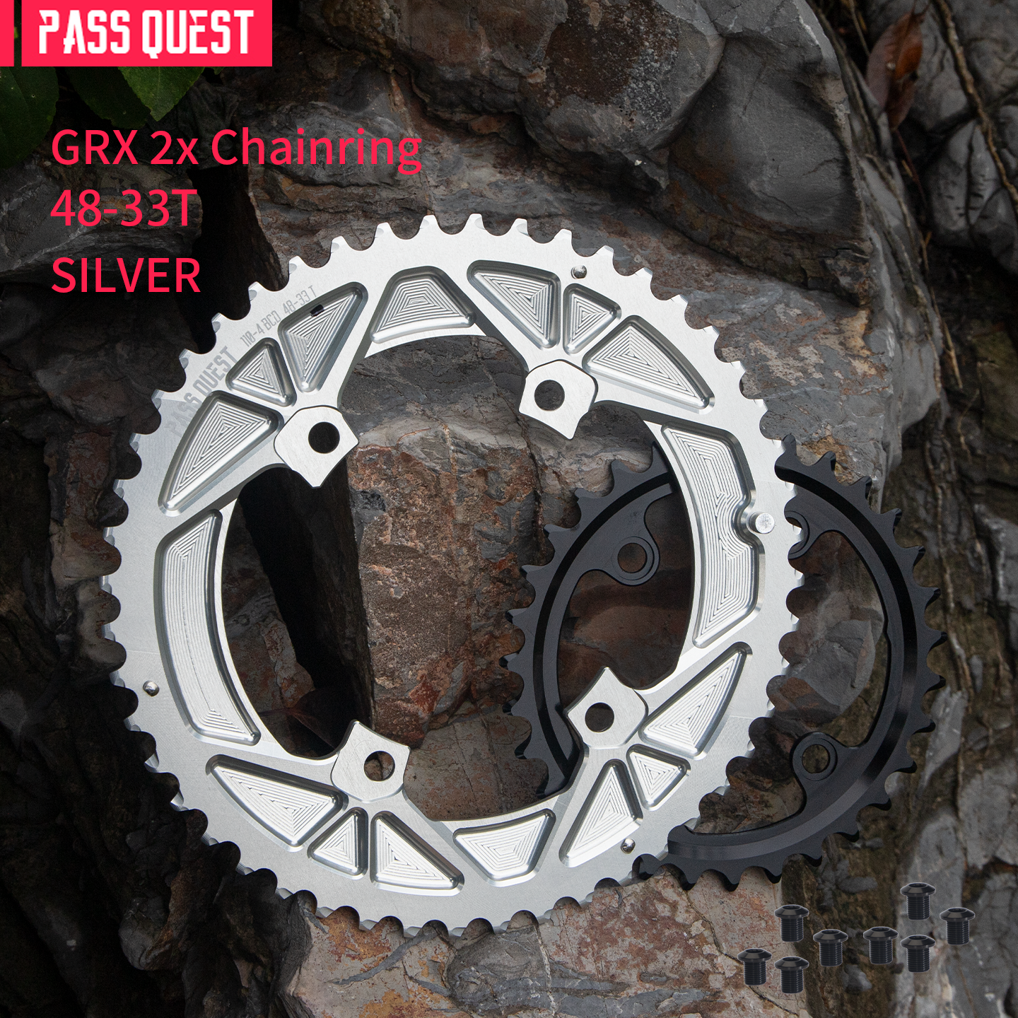 SHIMANO 2X GRX 110BCD Sprocket Crankshaft set Gravel bike 11-12S