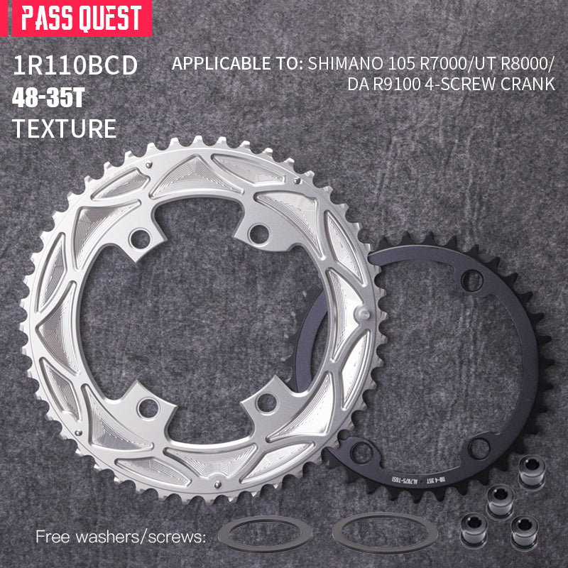 110BCD 2X R9100 R8000 R7000 Sprocket Crankshaft set Road bike Gravel bike 11-12S