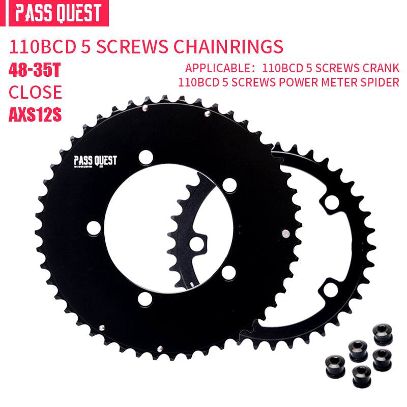 110BCD (5-bolt AERO) AXS 2X Sprocket Round Road Bike Foldable Bicycle 12 speed Gravel bike