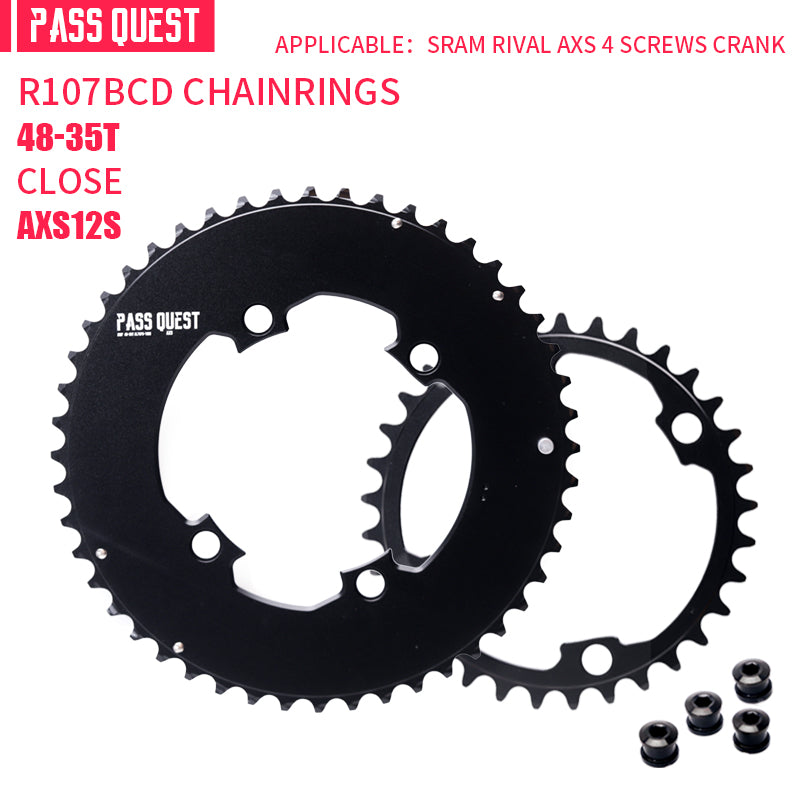 SRAM RIVAL 107BCD 2X Sprocket AERO Road bike Gravel bike