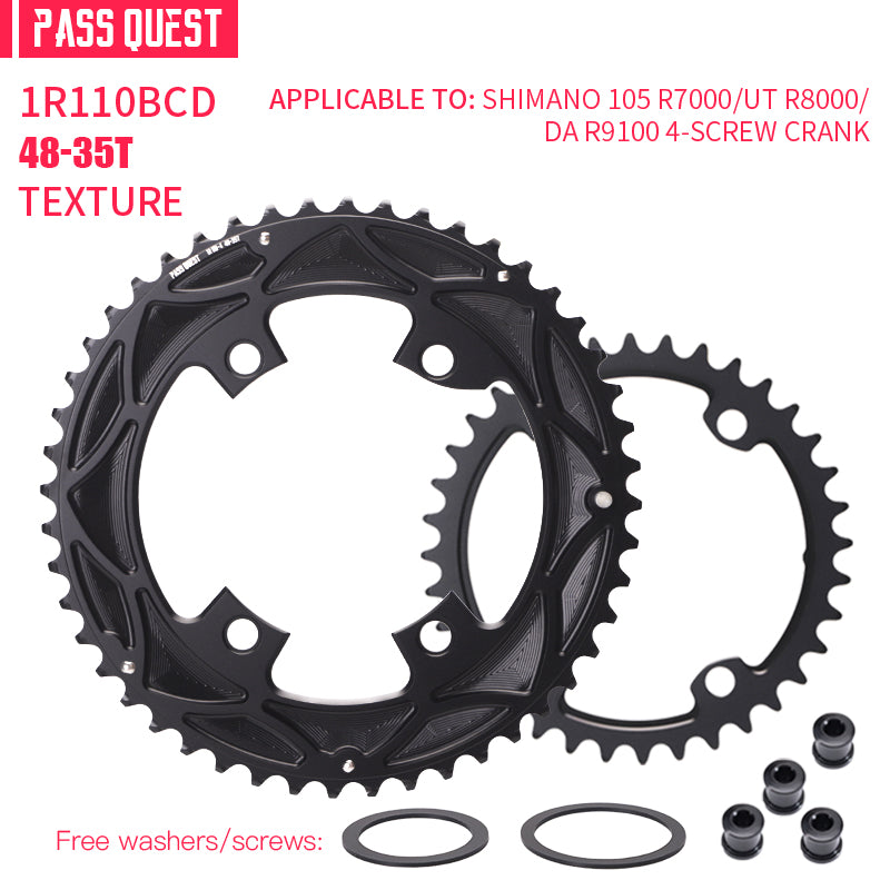 110BCD 2X R9100 R8000 R7000 Sprocket Crankshaft set Road bike Gravel bike 11-12S