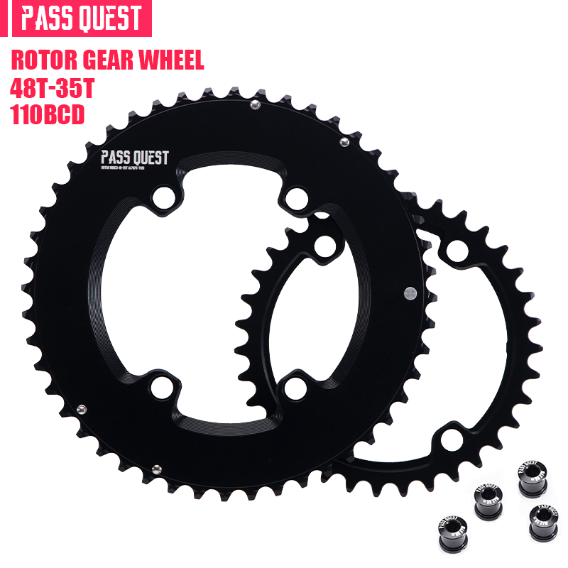 ROTOR 110BCD 2X Sprocket AERO crankshaft set Road bike Gravel bike