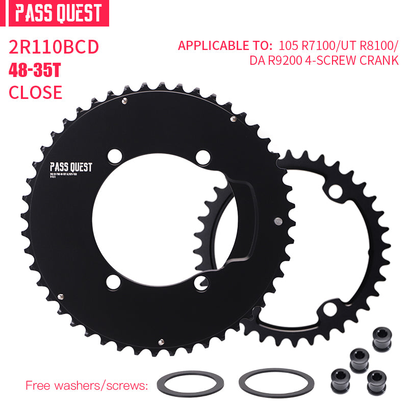 110BCD 2X R9200 R8100 R7100 Sprocket Crankshaft set Road bike Gravel bike 11-12S New