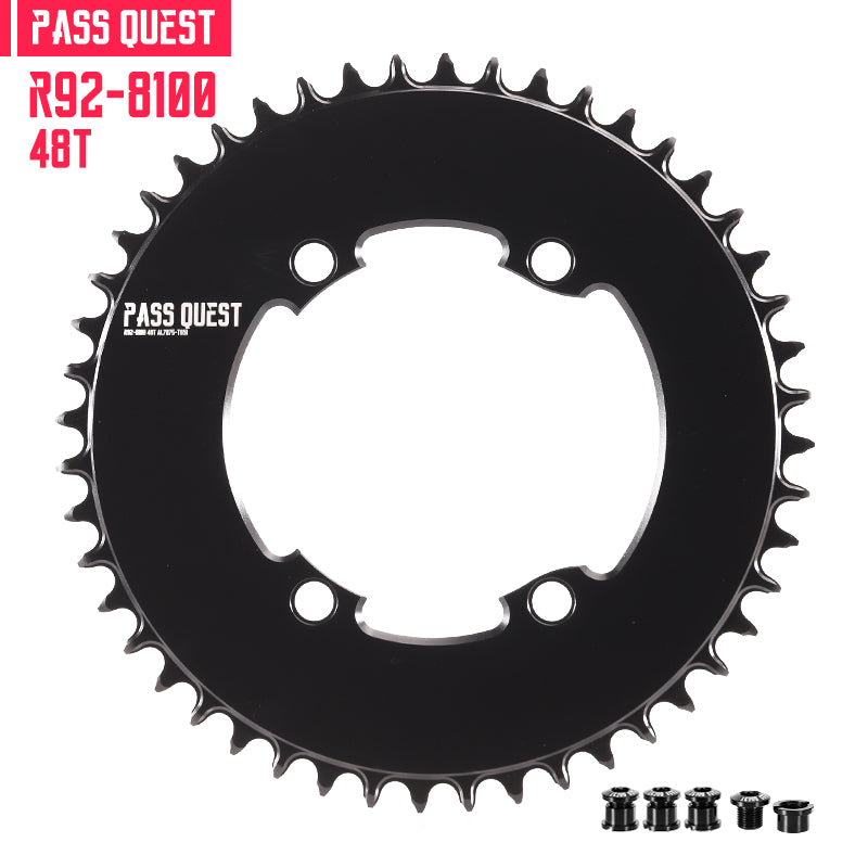 110BCD R9200 R8100 R7100 (4-bolt AERO) Round Narrow Wide Chainring