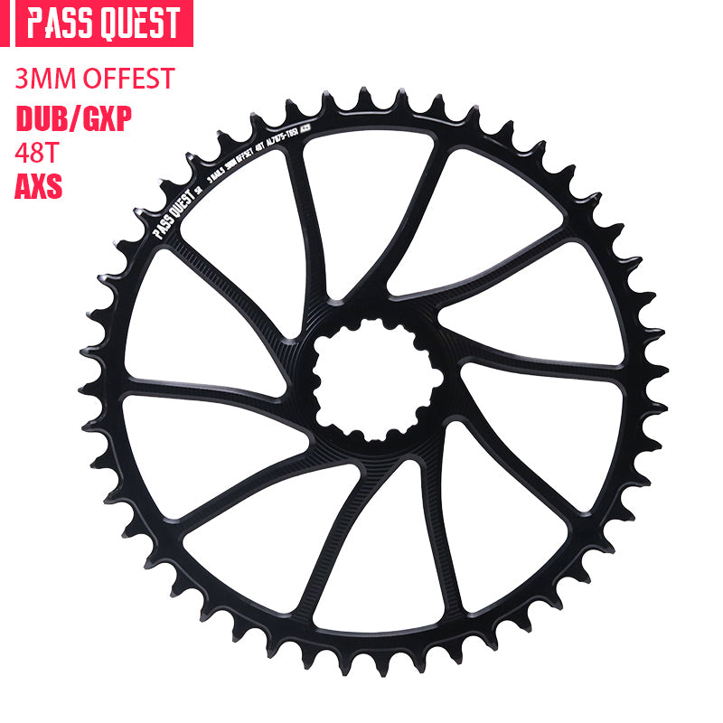 SRAM GXP/DUB ( 3mm offset)AXS GRAVEL/ROAD Narrow Wide Chainring 40-54T