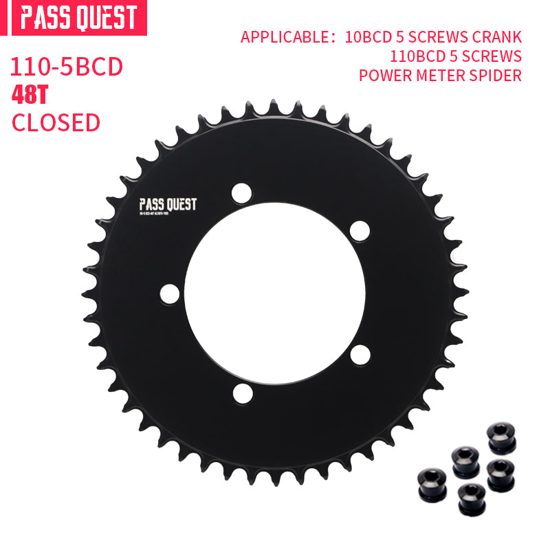 110BCD (5-bolt AERO)Round Road Bike Foldable Bicycle Narrow Wide Chainring