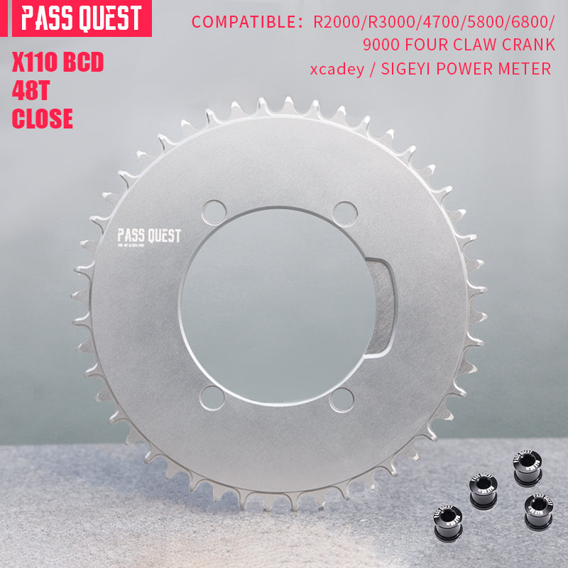 SHIMANO X110BCD (4-bolt AERO)  Round Narrow Wide Chainring