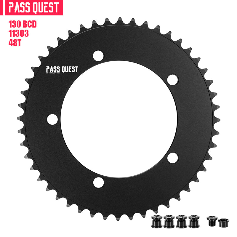 130 BCD (5-bolt AERO) Round Track Chainring Fixed Gear